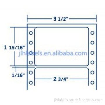 2-3/4 x 1-15/16 General Purpose Dot Matrix Printed Labels